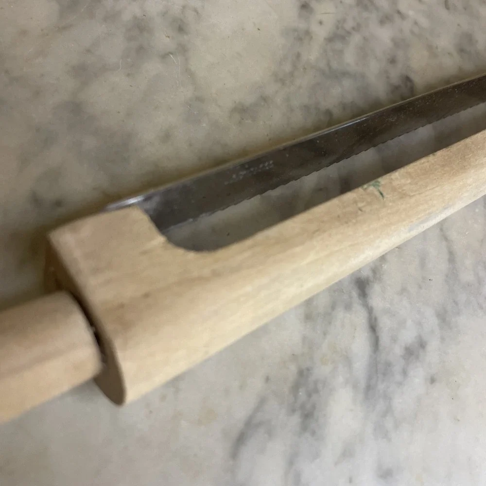Vintage Fiddle Bow Bread‎ Slicing Knife 15